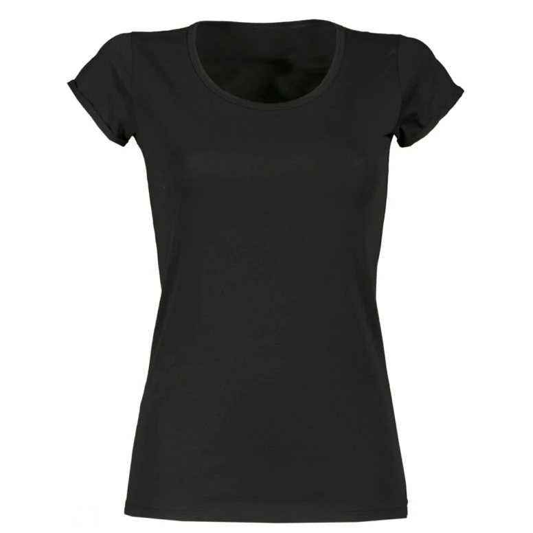 Camiseta de cuello redondo de manga corta 100% Algodón Joven Mujer - Payper