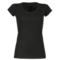 Camiseta de cuello redondo de manga corta 100% Algodón Joven Mujer - Payper