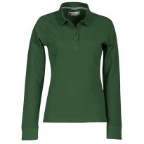Liquidación total - Polo a Manga larga Florence Mujer Con costuras Stretch de 100% algodón - Payper AY 7516 Talla XL blanco