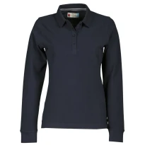 Liquidación total - Polo a Manga larga Florence Mujer Con costuras Stretch de 100% algodón - Payper AY 7516 Talla XL blanco