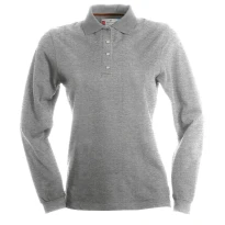 Liquidación total - Polo a Manga larga Florence Mujer Con costuras Stretch de 100% algodón - Payper AY 7516 Talla XL blanco