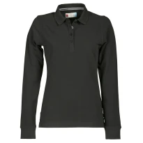 Liquidación total - Polo a Manga larga Florence Mujer Con costuras Stretch de 100% algodón - Payper AY 7516 Talla XL blanco