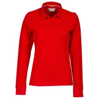Liquidación total - Polo a Manga larga Florence Mujer Con costuras Stretch de 100% algodón - Payper AY 7516 Talla XL blanco