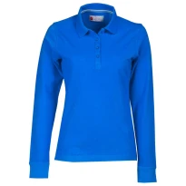 Liquidación total - Polo a Manga larga Florence Mujer Con costuras Stretch de 100% algodón - Payper AY 7516 Talla XL blanco