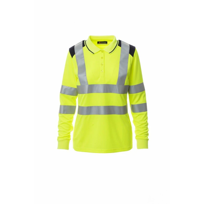 Polo Bicolor de trabajo de manga larga Alta Visibilidad Payper Guard+ Winter Lady