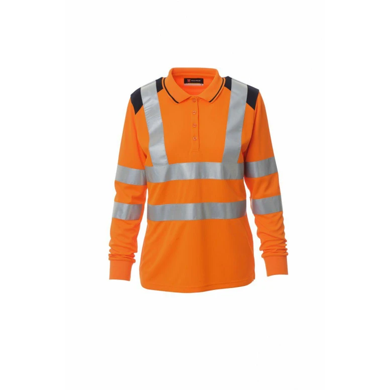Polo Bicolor de trabajo de manga larga Alta Visibilidad Payper Guard+ Winter Lady