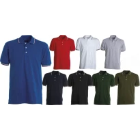 ITALIA polo unisex de manga corta con tricolor en contraste - Payper