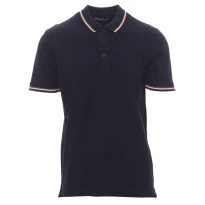 ITALIA polo unisex de manga corta con tricolor en contraste - Payper