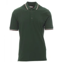 ITALIA polo unisex de manga corta con tricolor en contraste - Payper