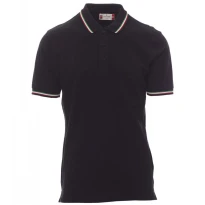 ITALIA polo unisex de manga corta con tricolor en contraste - Payper