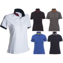 Polo Memphis para mujer de manga corta con cinta de refuerzo lateral - Payper