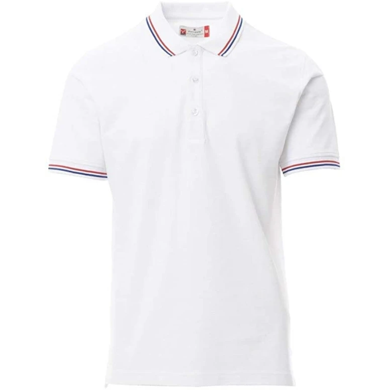 Liquidación total - Polo Unisex France Manga corta con Tricolor de Contraste - Payper Talla 3XL azul marino