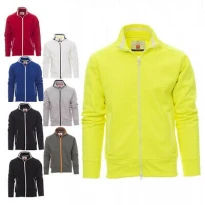Liquidación total - Sudadera Cremallera completa Sydney - Payper AY 7530 Talla L gris jaspeado/azul marino