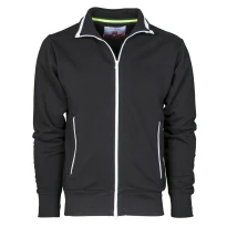 Liquidación total - Sudadera Cremallera completa Sydney - Payper AY 7530 Talla L gris jaspeado/azul marino