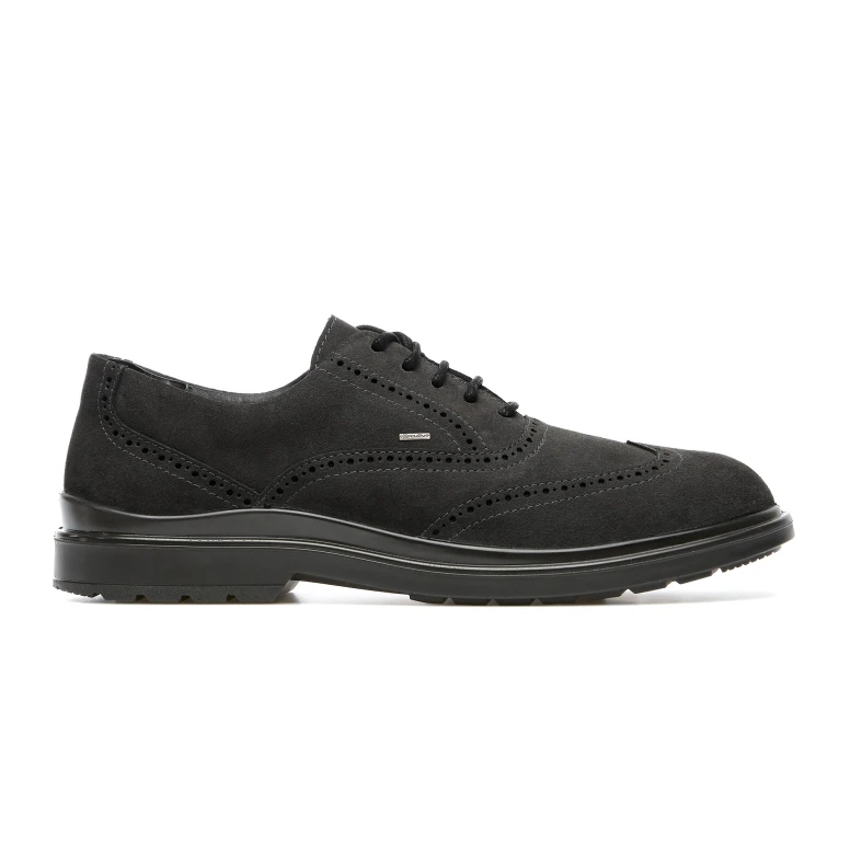 Zapatos de seguridad Exena English Suede Black 01 SRC A0422V001