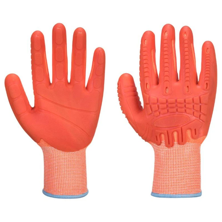 12 Pares - Guantes de trabajo anticorte HR Super Grip con protección contra impactos - A728 Portwest