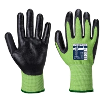 12 Pares - Guantes anticorte Nivel 5 recubiertos de nitrilo en HDPE y fibra de vidrio - FOODSAFE