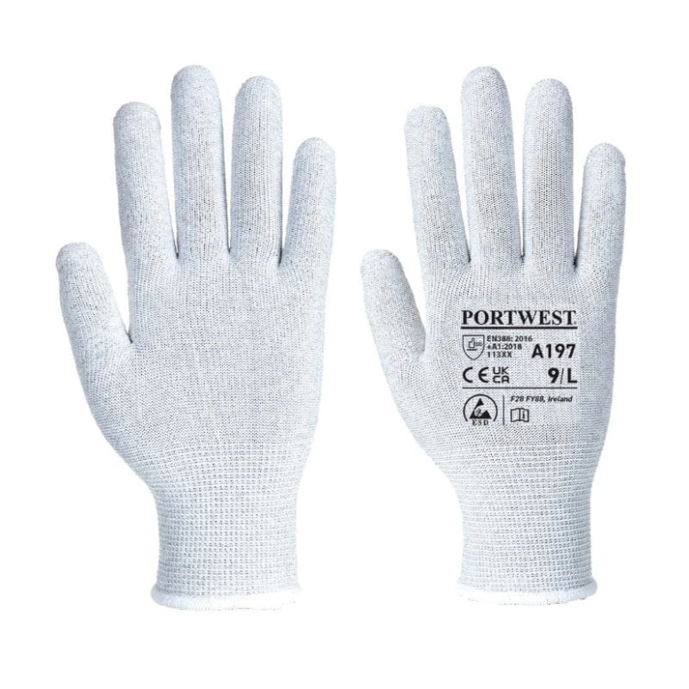 12 Pares - Guantes de trabajo antiestáticos - A197 Portwest