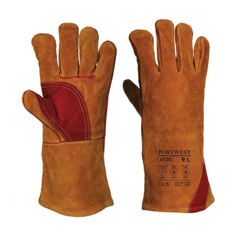 6 Pares - Guantes de trabajo para soldadura reforzados - A530 Portwest