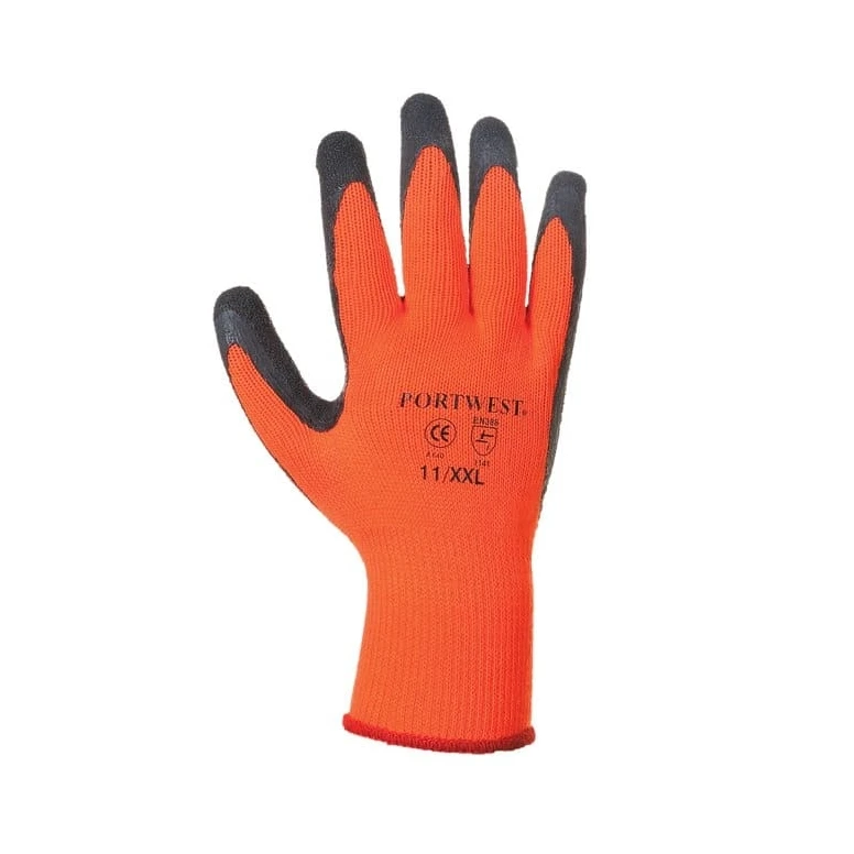 12 Pares - Guantes de trabajo térmicos invernales recubiertos de látex - A140 Portwest