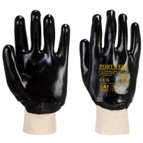 12 Pares - Guantes de trabajo de PVC con puño de malla elástica - A400 Portwest 2