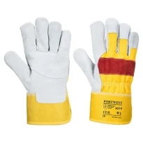 12 Pares - Guantes de trabajo Clásicos Chrome Rigger - A219 Portwest