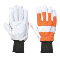 12 Pares - Guantes de trabajo Oak protectores para motosierristas - A290 Portwest