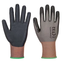 12 Pares - Guantes de trabajo de corte en micro espuma de nitrilo - CT32 Portwest