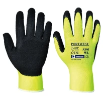 12 Pares - Guantes de trabajo Grip Hi-Vis - de Látex - A340 Portwest