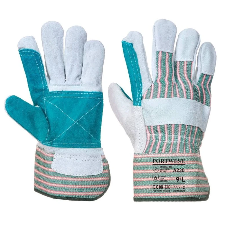 12 Pares - Guantes de trabajo Rigger con palma reforzada - A230 Portwest