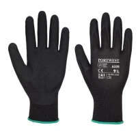 12 Pares - Guantes de trabajo Dermi-Grip NPR15 de Nitrilo Sandy - A335 Portwest 2