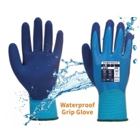 12 Pares - Guantes de trabajo impermeables y antideslizantes en poliéster recubiertos de espuma de látex - AP80 Portwest 2