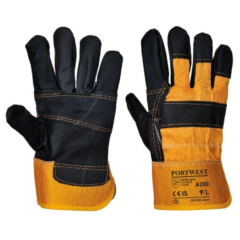 12 Pares - Guantes de trabajo para muebles en cuero - A200 Portwest
