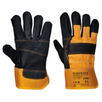 12 Pares - Guantes de trabajo para muebles en cuero - A200 Portwest