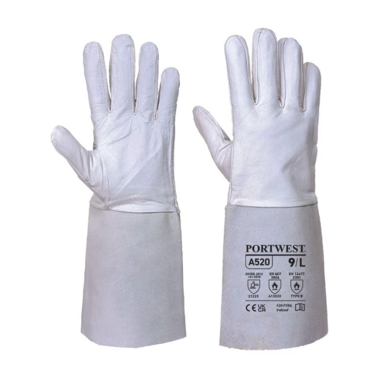 12 Pares - Guantes de trabajo para soldadura Premium Tig - A520 Portwest
