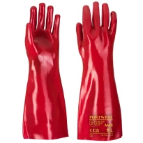 12 Pares - Guantes de trabajo en PVC 35cm - A435 Portwest