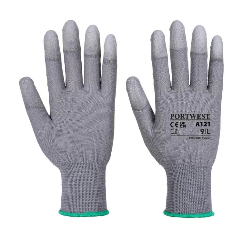 12 Pares - Guantes de trabajo con falanges en PU - A121 Portwest
