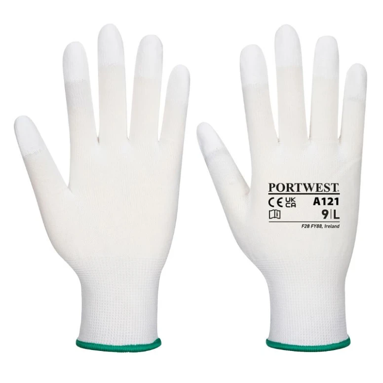 12 Pares - Guantes de trabajo con falanges en PU - A121 Portwest