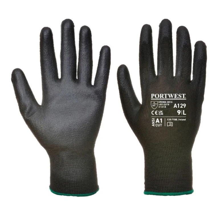 480 Piezas - Guantes de trabajo con palma recubierta de poliuretano - A129 Portwest