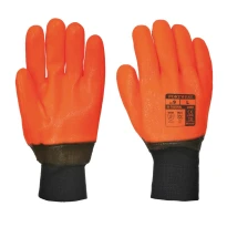 6 Pares - Guantes de trabajo térmicos impermeables en PVC - A450 Portwest