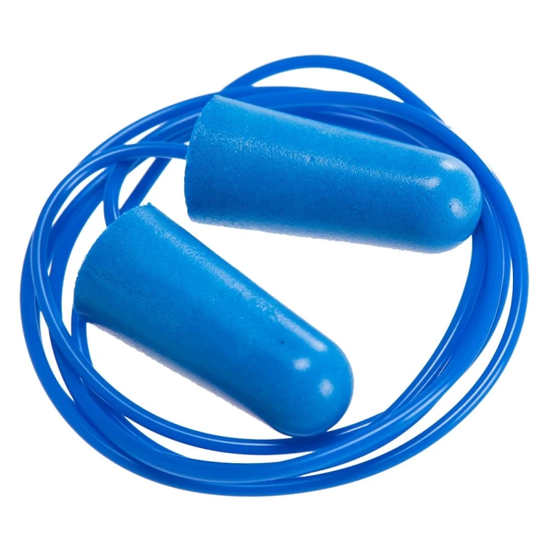 50 Pares- Tapones de PU detectables con cordón Portwest EP30