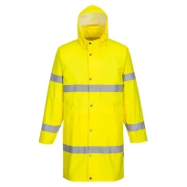 Abrigo de Trabajo 100 cm Impermeable Alta Visibilidad Portwest H442