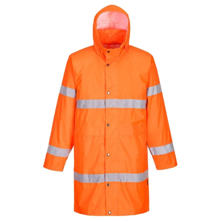 Abrigo de Trabajo 100 cm Impermeable Alta Visibilidad Portwest H442