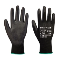 12 Pares - Guantes de trabajo con palma en PU sin Látex - A128 Portwest