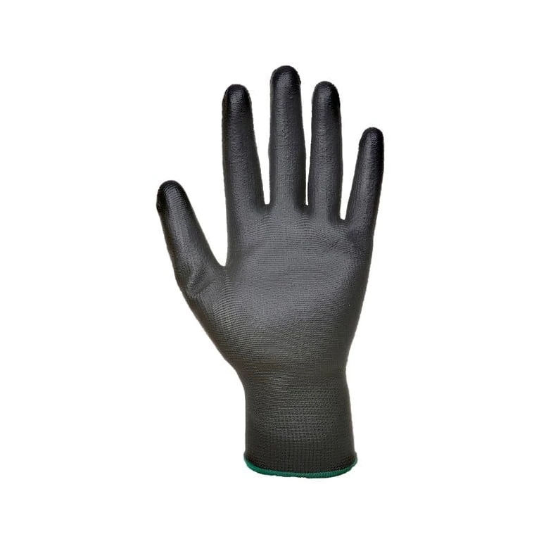 Guantes de trabajo recubiertos de poliuretano con soporte de nylon