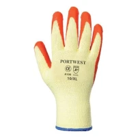 Guantes de trabajo recubiertos de látex con soporte de poliéster y algodón - A100