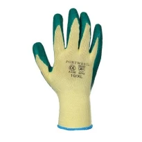 Guantes de trabajo recubiertos de látex con soporte de poliéster y algodón - A100