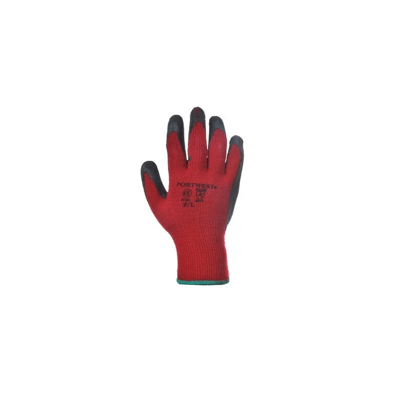 Guantes de trabajo recubiertos de látex con soporte de poliéster y algodón - A100