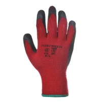 Guantes de trabajo recubiertos de látex con soporte de poliéster y algodón - A100