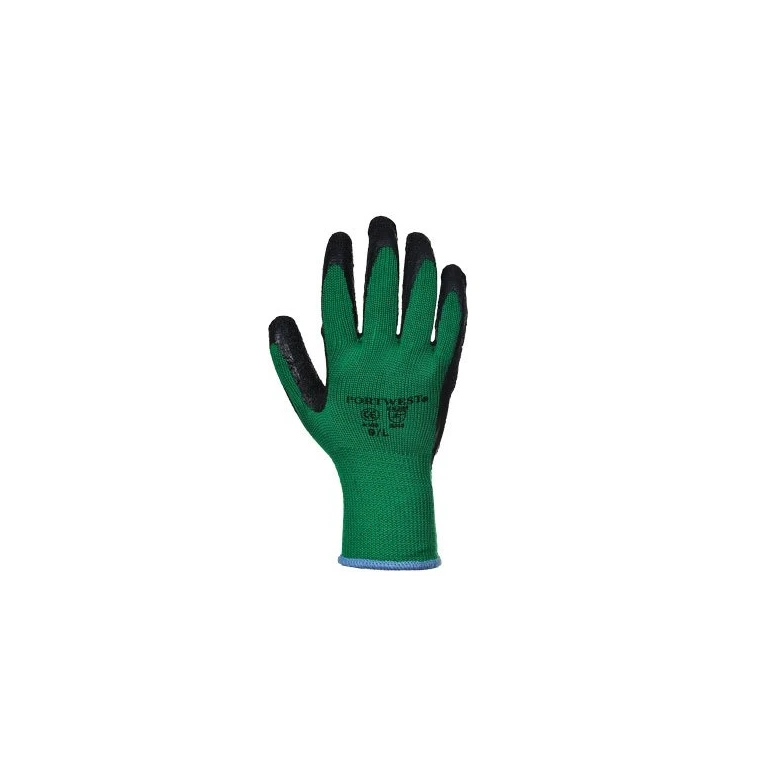 Guantes de trabajo recubiertos de látex con soporte de poliéster y algodón - A100